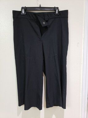 Jamie Nicole black, cropped, wide leg pants, size 14